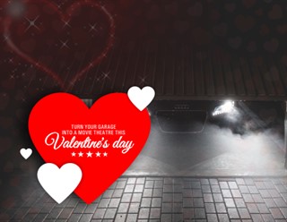 Garage door for Valentine's Day